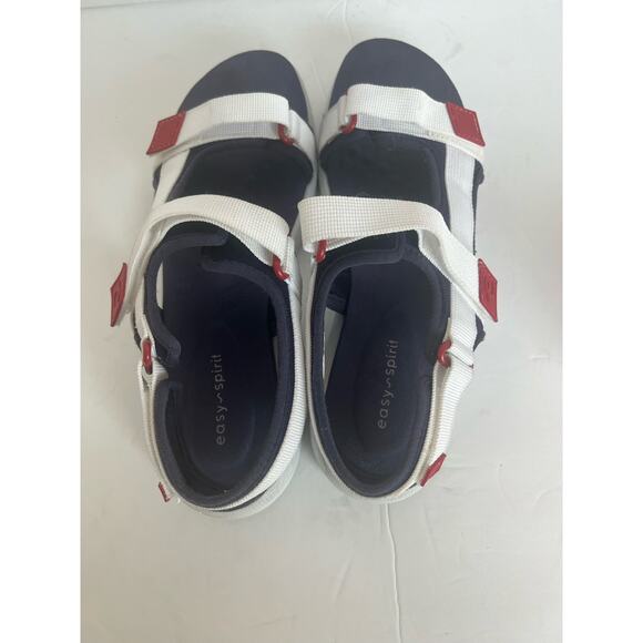 Easy Spirit Tabata 2 Red White Blue Active Slip On Adjustable sandals Sz 8.5N - Picture 3 of 11
